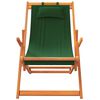 vidaXL Folding Beach Chairs 2 pcs Green Fabric