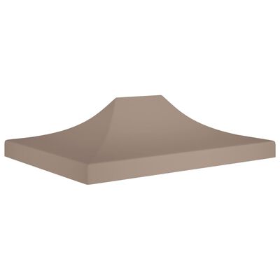 vidaXL Party Tent Roof 4x3 m Taupe 270 g/m²
