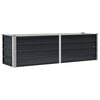 vidaXL Garden Raised Bed Anthracite 160x40x45 cm Galvanised Steel