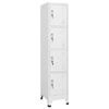 vidaXL Locker Cabinet with 4 Compartments 38x45x180 cm
