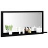 vidaXL Bathroom Mirror Black 80x10.5x37 cm Engineered Wood