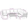 vidaXL 12 Piece Garden Lounge Set with Cushions Solid Wood Acacia