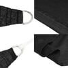 vidaXL Sunshade Sail 160 g/m² Black 2.5x5 m HDPE