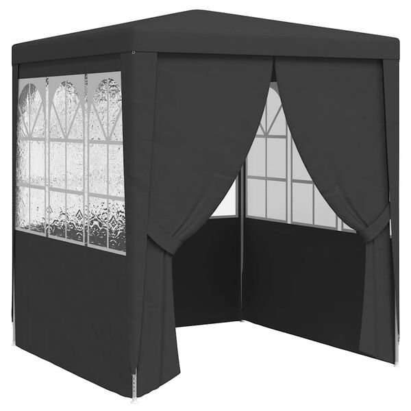 vidaXL Professional Party Tent Side Walls 2.5x2.5 m Anthracite 90 g/m²