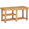 vidaXL Shoe Rack 90x32x46 cm Solid Acacia Wood