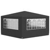 vidaXL Professional Party Tent with Side Walls 4x4 m Anthracite 90 g/m?