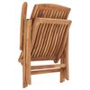 vidaXL Reclining Garden Chairs with Cushions 6 pcs Solid Teak Wood (3x48980+314127)