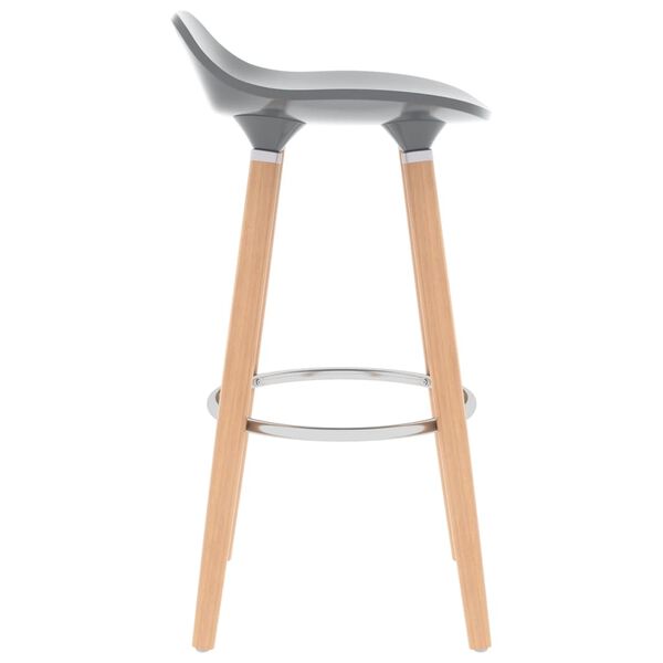 vidaXL Bar Stools 2 pcs Grey