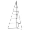 vidaXL Metal Christmas Tree for Decoration Black 140 cm