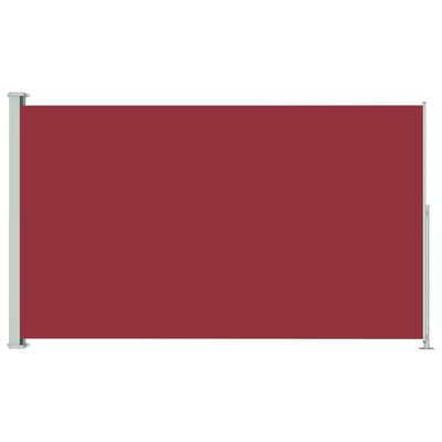 vidaXL Patio Retractable Side Awning 180x300 cm Red