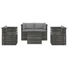 vidaXL 5 Piece Garden Pallet Lounge Set with Cushions Solid Pinewood