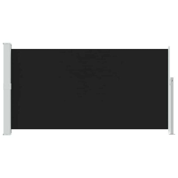 Patio Terrace Side awning 160 x 300 cm Black