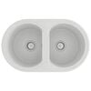 vidaXL Kitchen Sink White 78 x 47 x 20.5 cm Granite