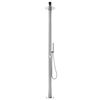 vidaXL Garden Shower with Grey Base 230 cm Stainless Steel
