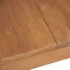 vidaXL Dining Table Solid Teak Wood with Natural Finish 180x90x76 cm