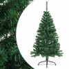 vidaXL Artificial Half Christmas Tree | Green | PVC, Steel | 150 cm height
