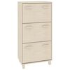 vidaXL Shoe Cabinet HAMAR Honey Brown 59.5x35x117 cm Solid Wood Pine