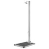 vidaXL Garden Shower | Grey, Silver | Stainless Steel, WPC | Extra Tall