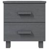 vidaXL Bedside Cabinets HAMAR 2 pcs Dark Grey 40x35x44.5 cm Solid Wood