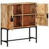 vidaXL Highboard 80x30x95 cm Solid Rough Wood Mango