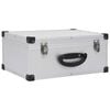 vidaXL CD Case for 60 CDs Aluminium ABS Silver