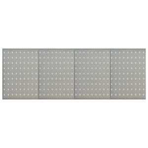 vidaXL Wall-mounted Peg Boards 4 pcs 40x58 cm Steel