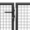 vidaXL Garden Gate Steel 500x150 cm Anthracite