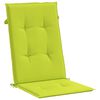 vidaXL Garden Highback Chair Cushions 4 pcs Bright Green 120x50x3 cm Fabric