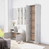 vidaXL Hallway Unit Concrete Grey 100x25x76.5 cm Engineered Wood