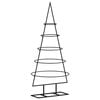 vidaXL Metal Christmas Tree for Decoration Black 90 cm