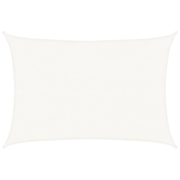 vidaXL Sunshade Sail HDPE Rectangular 4x6 m White