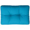 vidaXL Pallet Cushion Blue 50x40x12 cm Fabric
