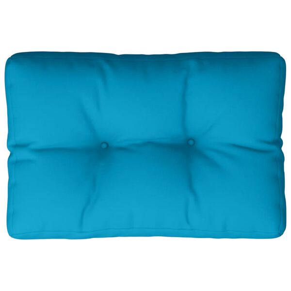 vidaXL Pallet Cushion Blue 50x40x12 cm Fabric