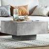 vidaXL Coffee Table Concrete Grey 60x60x31.5 cm Engineered Wood