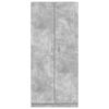 vidaXL Wardrobe Concrete Grey 90x52x200 cm Engineered Wood