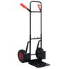 vidaXL Telescopic Hand Trolley 200 kg Black and Red
