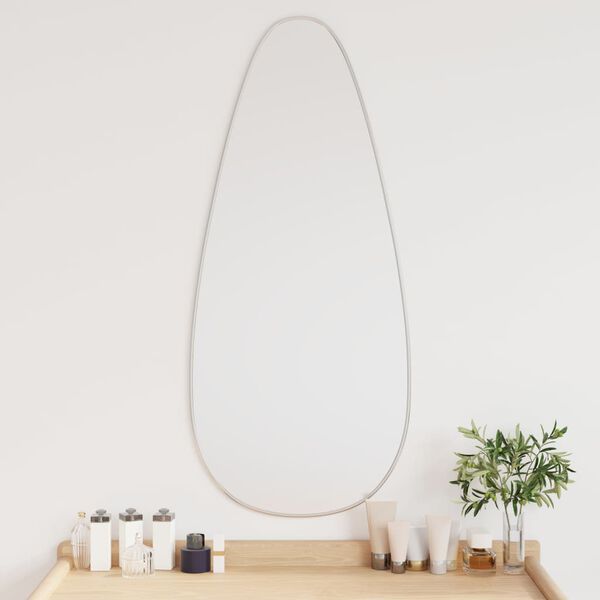 vidaXL Wall Mirror Silver 90x40 cm