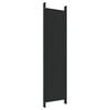 vidaXL 6-Panel Room Divider Black 300x200 cm Fabric