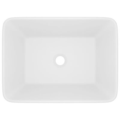 vidaXL Luxury Wash Basin Matt White 41x30x12 cm Ceramic