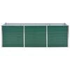 vidaXL Garden Raised Bed Galvanised Steel 240x80x77 cm Green
