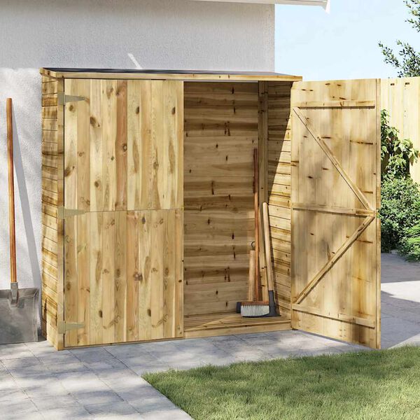 vidaXL Garden Tool Shed 163x50x171 cm Impregnated Pinewood