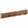 vidaXL Hall Hanger with 5 Hooks 100x2,5x15 cm Solid Reclaimed Wood