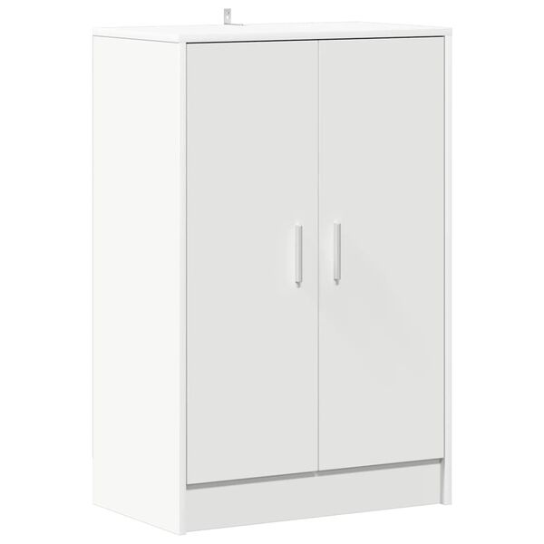 vidaXL Shoe Cabinet White 60x35x92 cm Engineered Wood
