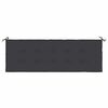 vidaXL Garden Bench Cushion Black 150x50x4 cm Oxford Fabric