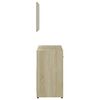 vidaXL Bathroom Furniture Set Sonoma Oak Engineered Wood