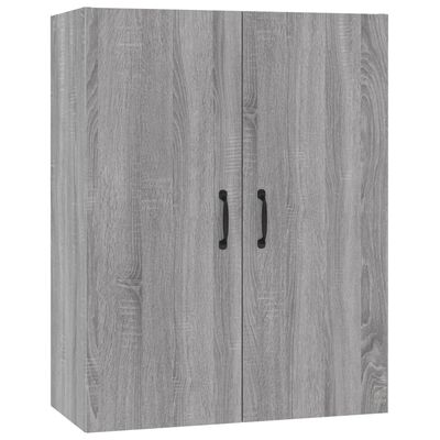 vidaXL Hanging Cabinet Grey Sonoma 69,5x34x90 cm Engineered Wood