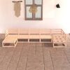 vidaXL 7 Piece Garden Lounge Set Solid Pinewood