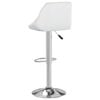 vidaXL Bar Stools 2 pcs Cream and White Faux Leather