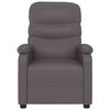 vidaXL Massage Chair Grey Faux Leather