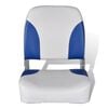 vidaXL Boat Seat Foldable Backrest With Blue-white Pillow 41x36x48cm